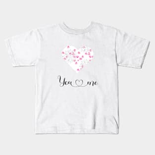 You and me romantic design Kids T-Shirt